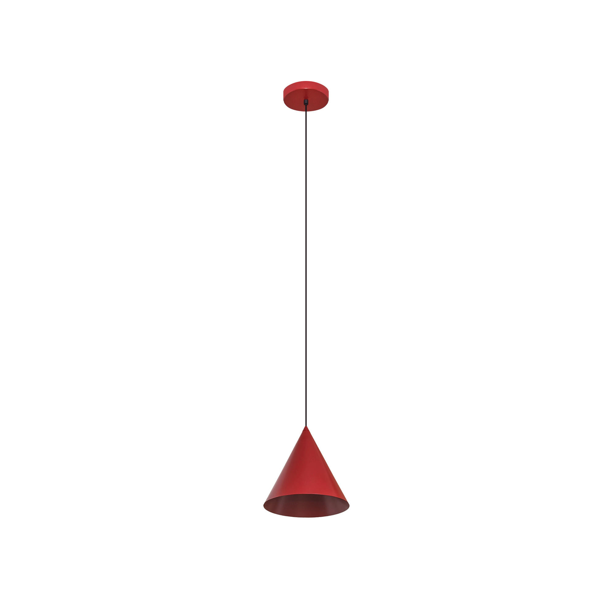 XXXLutz Hängeleuchte Etna Weinrot 18x98x18 cm