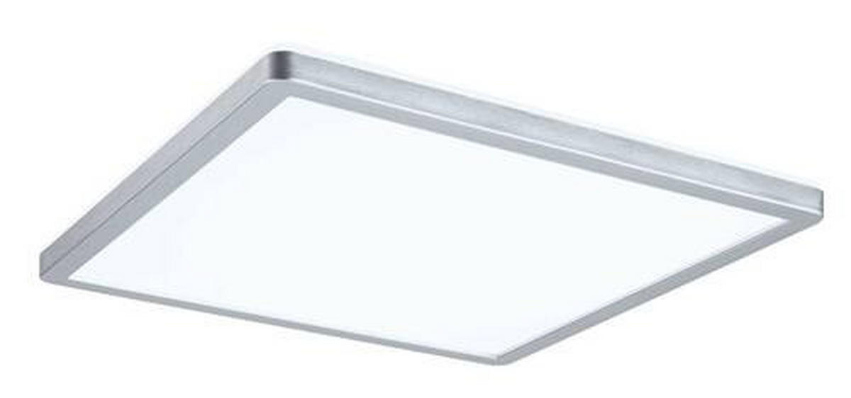 LED-PANEEL 29,3/29,3/2,8 cm   - Chromfarben, Basics, Kunststoff (29,3/29,3/2,8cm) - Paulmann