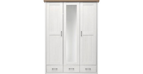 KLEIDERSCHRANK 148/201/62 cm 3-türig  - Trüffeleichefarben/Graphitfarben, LIFESTYLE, Holzwerkstoff/Metall (148/201/62cm) - Carryhome