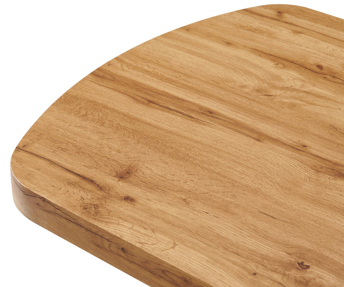 KONFERENČNÝ STOLÍK, čierna, farba duba, drevo, 135-160/75/51-79,9 cm - čierna/farba duba, Design, drevo (135-160/75/51-79,9cm) - Livetastic