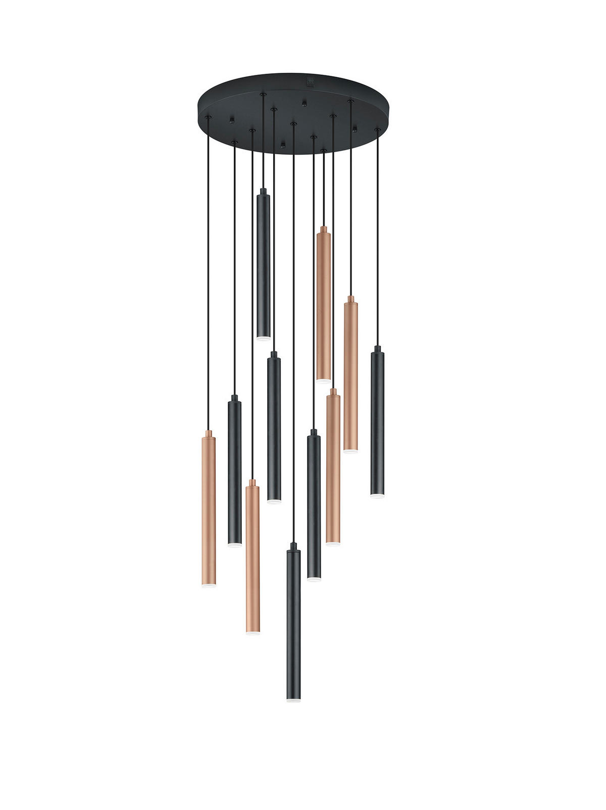 ZÁVESNÉ LED SVIETIDLO, 40/150 cm  - čierna/biela, Design, kov/plast (40/150cm) - Musterring