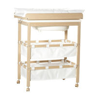 BADE-WICKEL-KOMBINATION roba Baby Pool Buchefarben, Naturfarben  - Buchefarben/Naturfarben, Basics, Holz/Holzwerkstoff (46,5/99/78cm) - Roba
