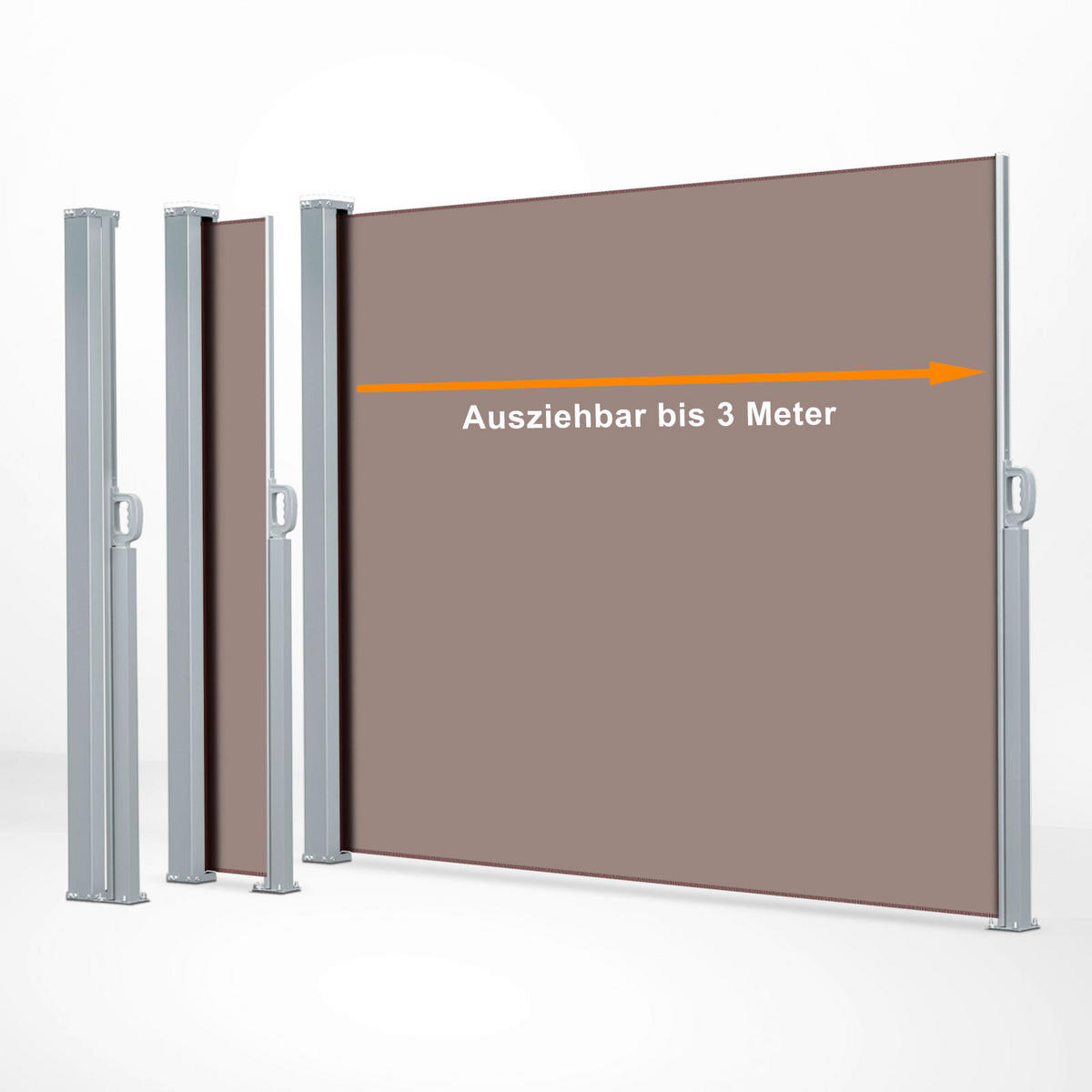 MARKISE - Braun, Basics, Kunststoff (300/180cm) - Floordirekt