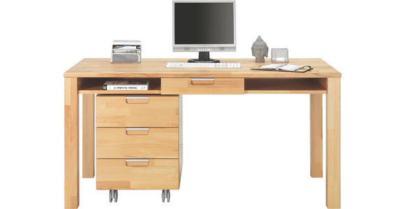 ROLLCONTAINER - Buchefarben, Natur, Holz/Kunststoff (45/62/58cm) - Linea Natura