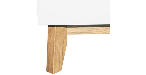 SEKRETÄR Stauraum - Eichefarben/Weiß, MODERN, Holz/Holzwerkstoff (96,5/113,5/40-76cm) - Venda