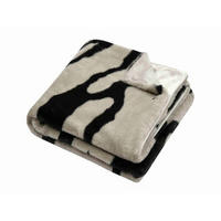 ODEJA  COZY  130/160 cm       črna, rjavosiva  - rjavosiva/črna, Basics, tekstil (130/160cm)