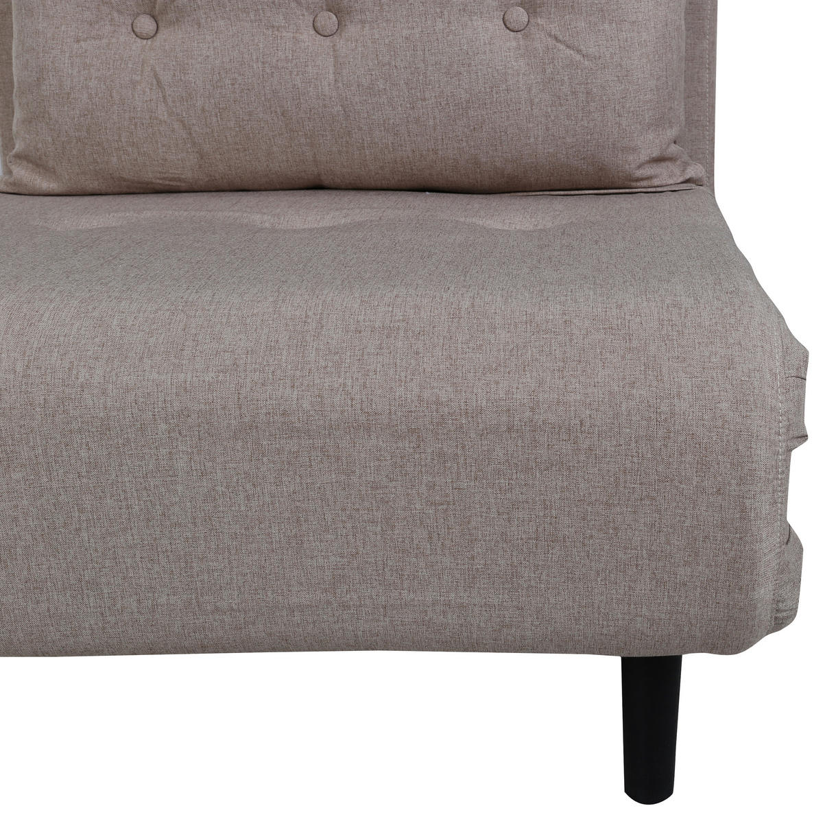 BÄDDFÅTÖLJ i textilväv svart, beige  - beige/svart, Design, metall/textil (70/88/80cm) - Livetastic