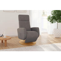 RELAXSESSEL Flachgewebe    - Schlammfarben/Eichefarben, KONVENTIONELL, Holz/Textil (71/110/82cm) - Sit & More