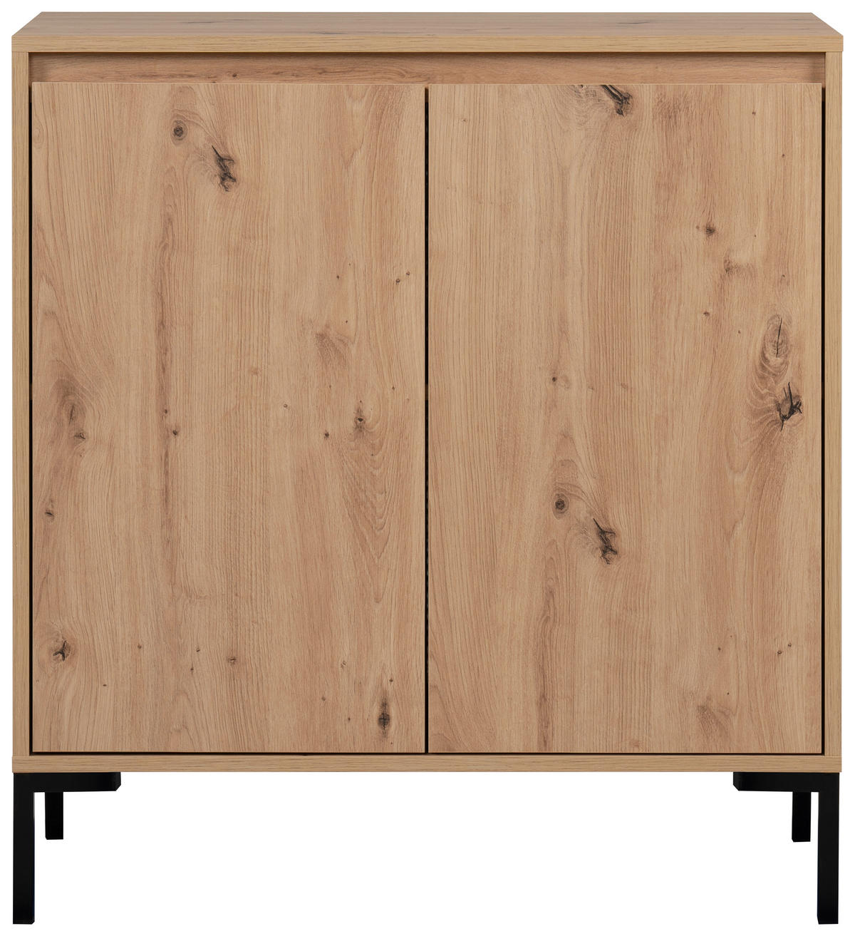 KOMMODE  in 81/87/40 cm  - Schwarz/Eiche Artisan, Design, Holzwerkstoff/Metall (81/87/40cm) - MID.YOU