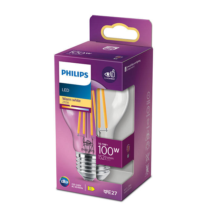 LED ŽARULJA - Basics, staklo (10,4/6/6cm) - Philips