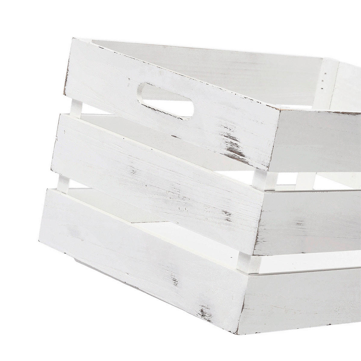 DEKOKISTE - Weiß, Basics, Holz (39/29/21,5cm) - Zeller Present