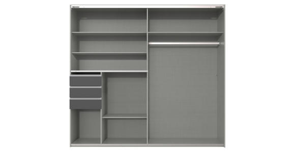 SCHWEBETÜRENSCHRANK in Grau, Eiche Artisan - Eiche Artisan/Grau, KONVENTIONELL, Glas/Holzwerkstoff (180/198/65cm) - Carryhome