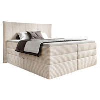 BOXSPRINGOVÁ POSTEĽ, 180/200 cm,  - čierna, Modern, textil/plast (180/200cm) - Esposa