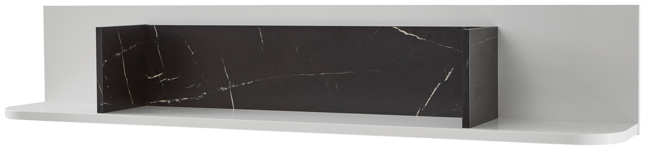 WANDBOARD  150/27/23,4 cm  - Dunkelgrau/Weiß, Design, Holzwerkstoff (150/27/23,4cm) - Xora