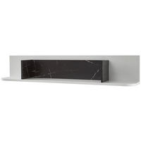 WANDBOARD  150/27/23,4 cm  - Dunkelgrau/Weiß, Design, Holzwerkstoff (150/27/23,4cm) - Xora