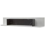 WANDBOARD  150/27/23,4 cm  - Dunkelgrau/Weiß, Design, Holzwerkstoff (150/27/23,4cm) - Xora