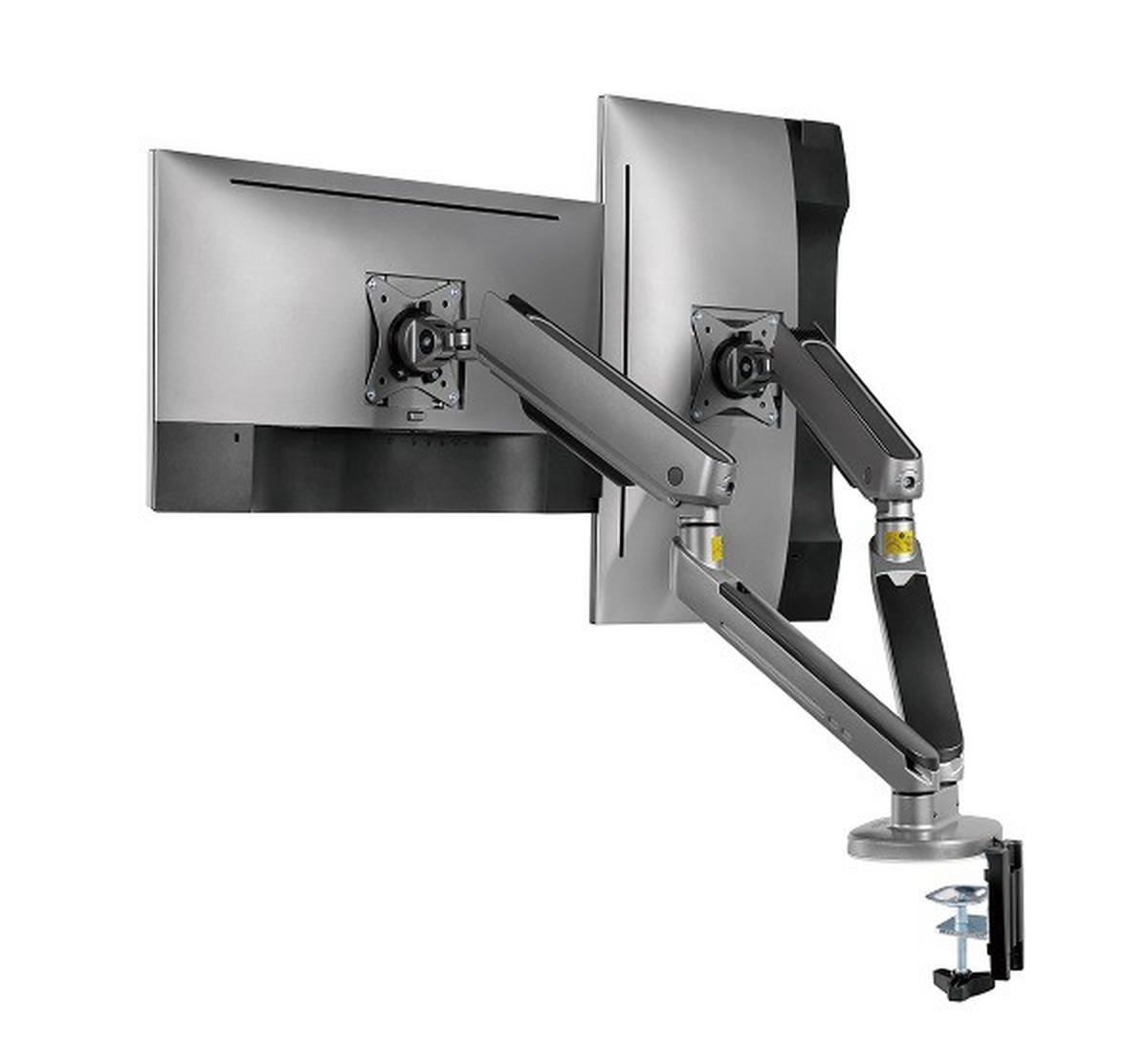 MONITOR-HALTERUNG Metall, Kunststoff Dunkelgrau  - Dunkelgrau, Design, Kunststoff/Metall (105/62,2/15,2cm) - Boxxx