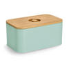 BROTKASTEN - Mintgrün, Basics, Holz/Metall (30/18/14cm) - Zeller Present