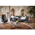 ECKSOFA in Flachgewebe, Struktur Grau  - Anthrazit/Grau, Design, Textil/Metall (254/230cm) - Ambiente