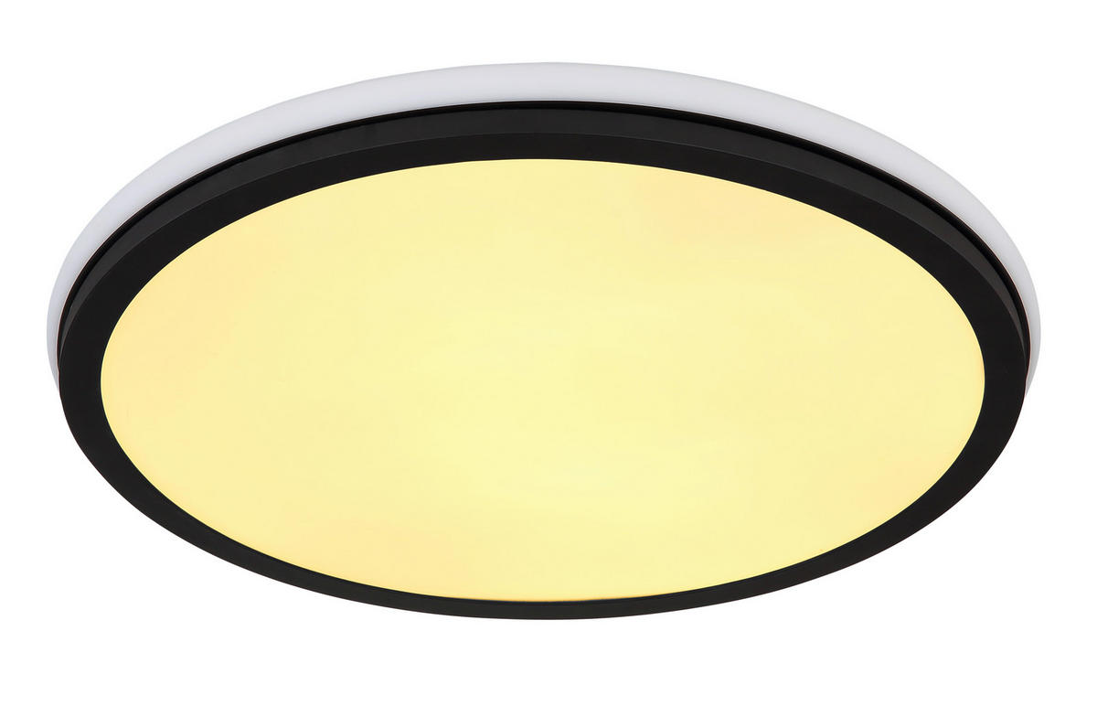 PLAFONIERĂ CU LED - opal/negru, Design, plastic/metal (45/7cm) - Globo