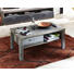 COUCHTISCH in Holzwerkstoff 113/60/47 cm - Chromfarben/Braun, LIFESTYLE, Holzwerkstoff/Metall (113/60/47cm) - Hom`in COUCHTISCH in Holzwerkstoff 113/60/47 cm - Chromfarben/Braun, LIFESTYLE, Holzwerkstoff/Metall (113/60/47cm) - Hom`in