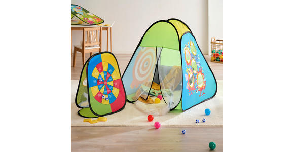 SPIELZELT - Gelb/Hellblau, Basics, Kunststoff/Textil (73/92/73cm) - My Baby Lou