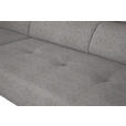 ECKSOFA in Webstoff Taupe  205/280 cm  - Taupe/Schwarz, Design, Textil/Metall (205/280cm) - Xora