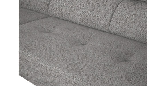 ECKSOFA in Webstoff Taupe 205/280 cm - Taupe/Schwarz, Design, Textil/Metall (205/280cm) - Xora