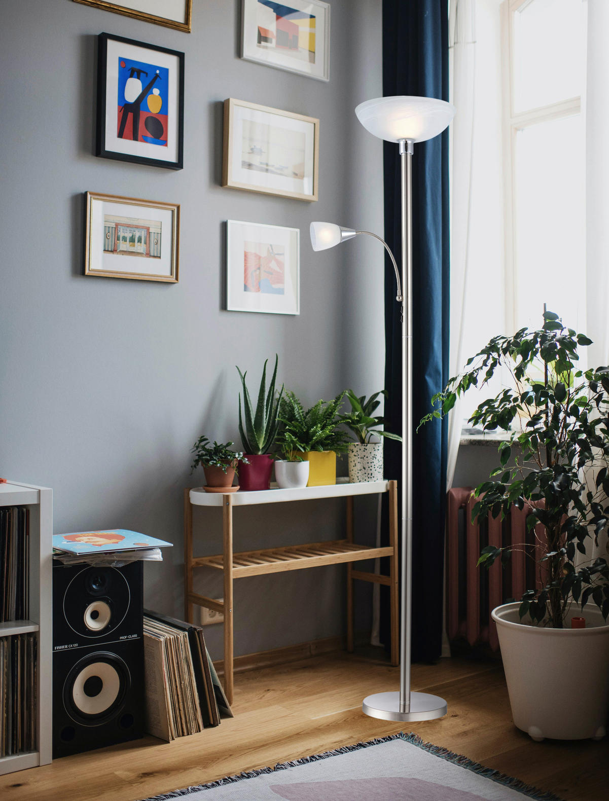 STOJEČA SVETILKA  Blade      30/178 cm       - Basics, kovina/steklo (30/178cm)