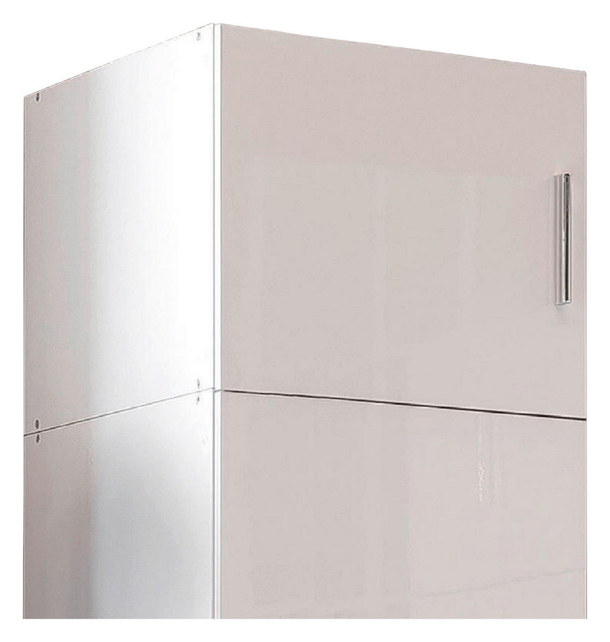 AUFSATZSCHRANK 50/40/40 cm  in  - Chromfarben/Weiß, KONVENTIONELL, Holzwerkstoff/Kunststoff (50/40/40cm) - Xora
