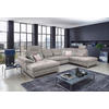 WOHNLANDSCHAFT in Flachgewebe Silberfarben  - Silberfarben, Konventionell, Textil/Metall (176/363/223cm) - Sit & More
