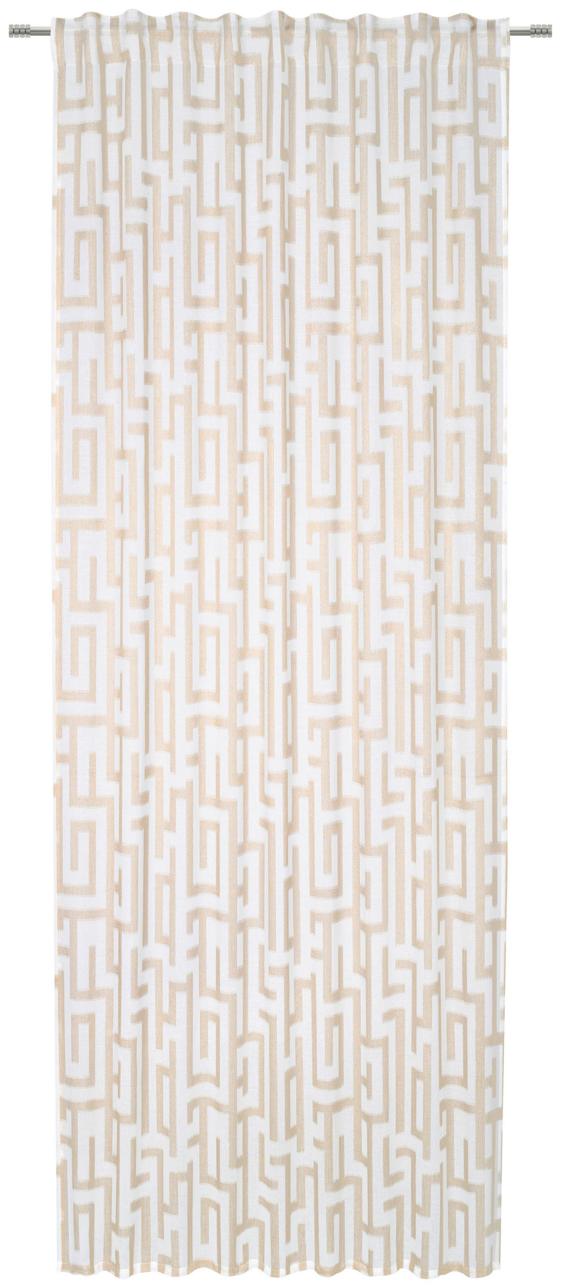 GARDINLÄNGD transparent  - beige, Klassisk, textil (135/245cm) - Esposa
