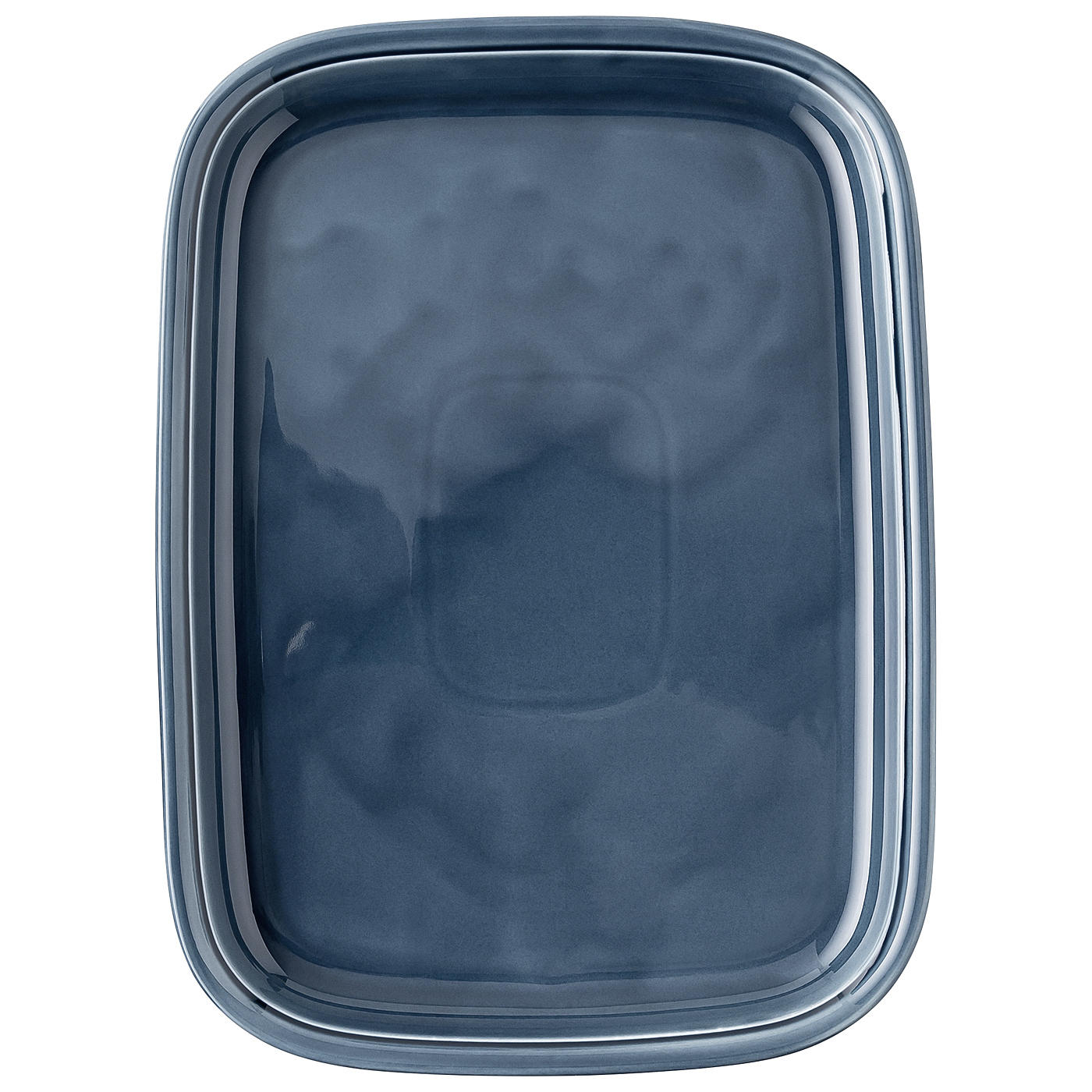 PLATTE - Dunkelblau, Design, Keramik (33,3/24,5/3,1cm) - Thomas