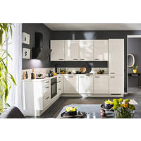EINBAUKÜCHE   - Weiss Hochglanz, Design, Holzwerkstoff - Celina