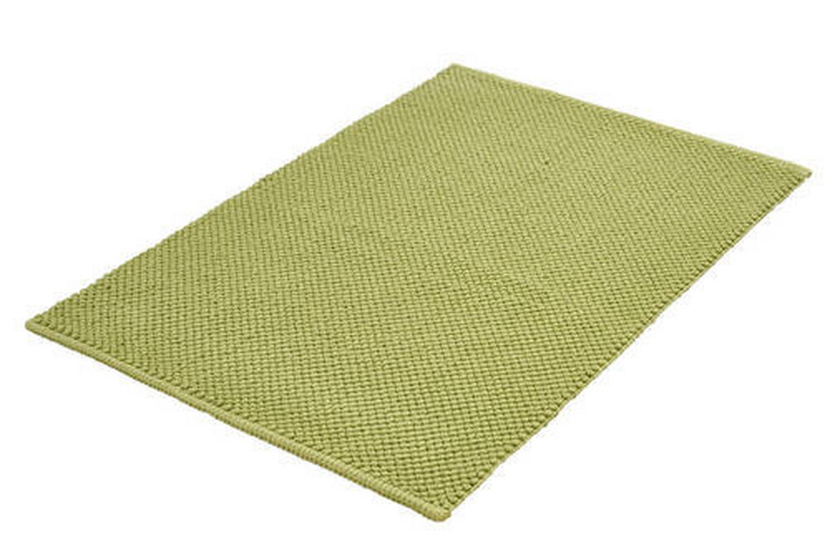 FÜRDŐSZOBASZŐNYEG  60/90 cm  zöld, világoszöld   - világoszöld/zöld, Basics, textil (60/90cm) - Kleine Wolke