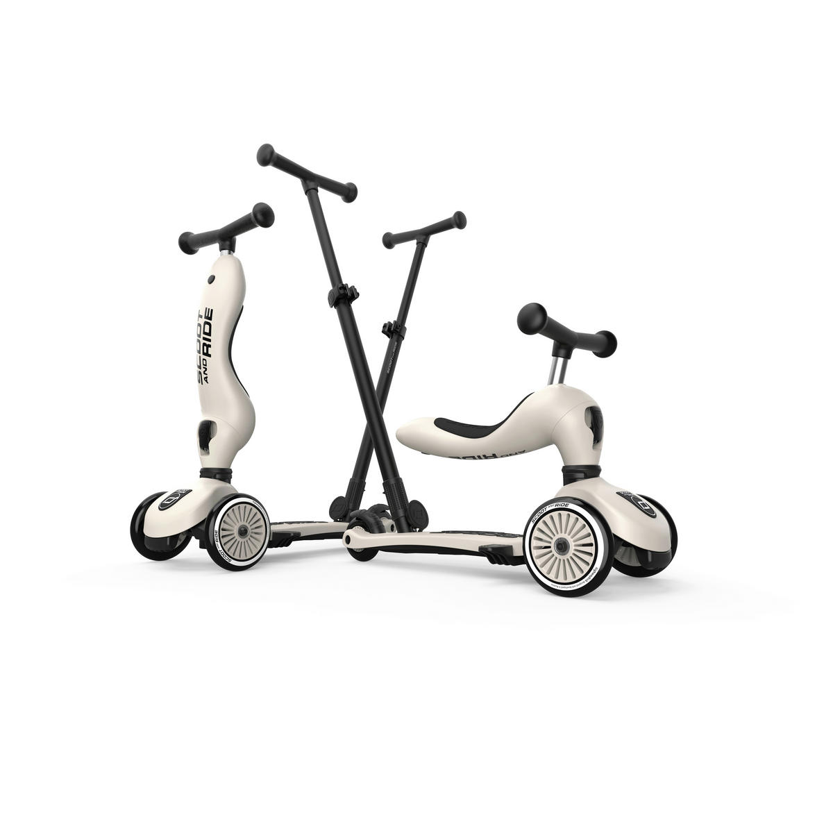 KINDERSCOOTER  - Hellgrau, Trend, Kunststoff (3,1kg) - Scoot and Ride