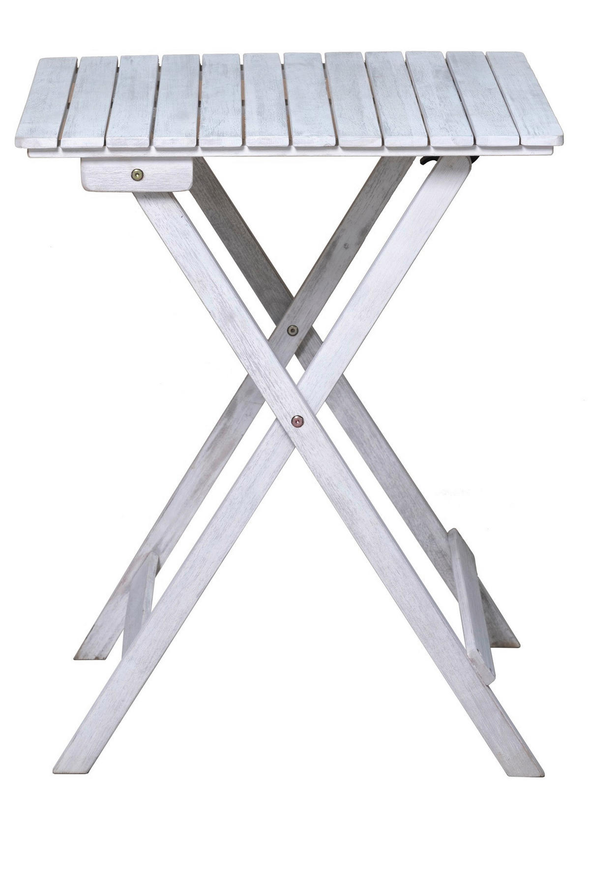 BALKONSET  3-teilig  - Grau, Natur, Holz - Livetastic