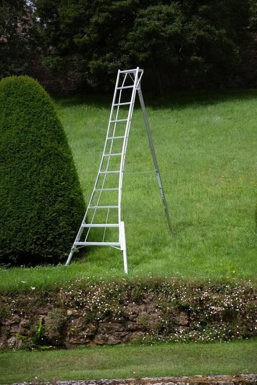 LEITER - Silberfarben, Basics, Metall (248/330/128cm) - Ambia Garden
