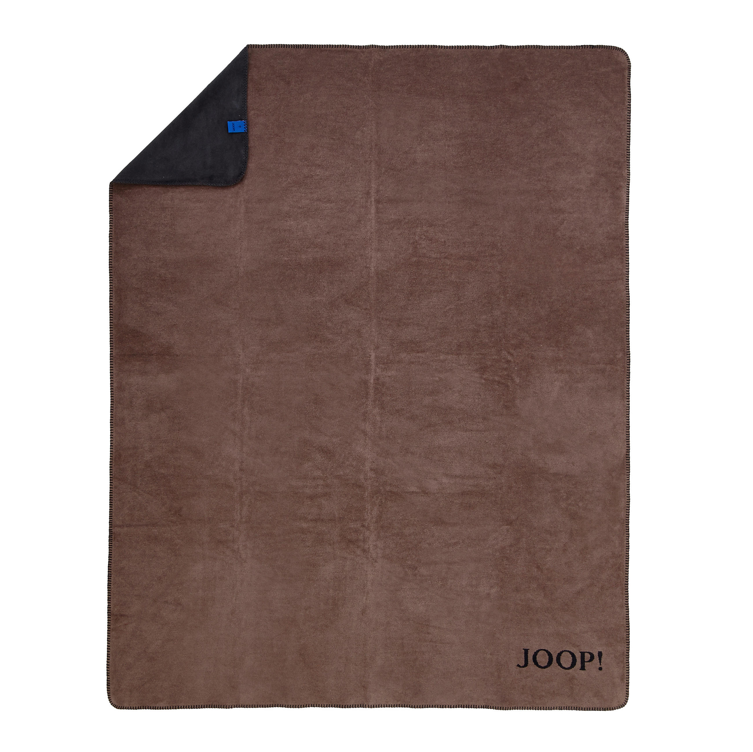 Joop! Wohndecke Uni-Doubleface Anthrazit, Taupe 150x200 cm