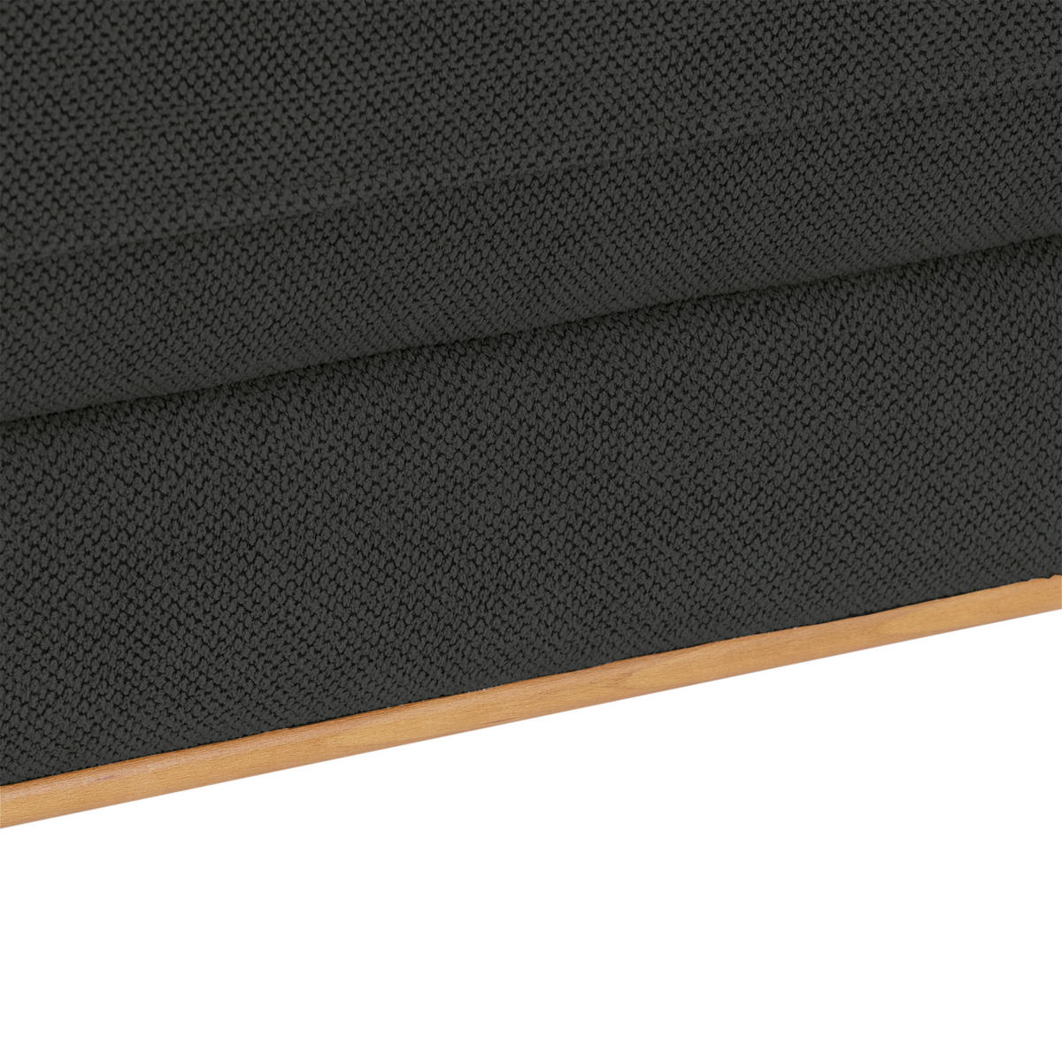 ECKSOFA in Anthrazit  - Anthrazit/Schwarz, Modern, Textil/Metall (238/162cm) - Ondega