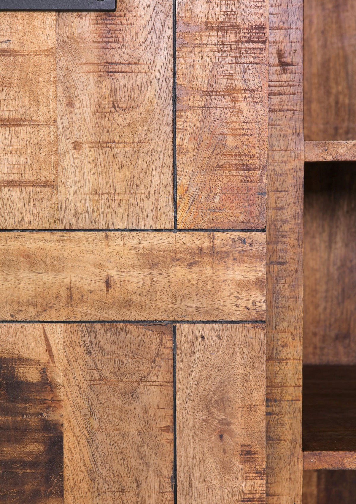 HIGHBOARD  in 145/145/45 cm  - Schwarz/Naturfarben, KONVENTIONELL, Holz/Holzwerkstoff (145/145/45cm) - Landscape