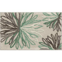 BADTEPPICH Art Grün, Beige 60/100 cm  - Beige/Grün, Basics, Kunststoff/Textil (60/100cm) - Grund