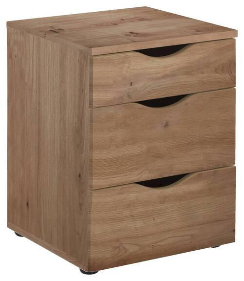 NACHTSCHRANK 40/55/39 cm - Schwarz/Eiche Artisan, KONVENTIONELL, Holzwerkstoff/Kunststoff (40/55/39cm) - Boxxx