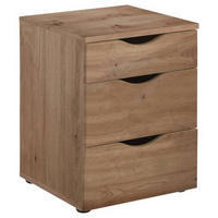 NACHTSCHRANK 40/55/39 cm  - Schwarz/Eiche Artisan, KONVENTIONELL, Holzwerkstoff/Kunststoff (40/55/39cm) - Boxxx