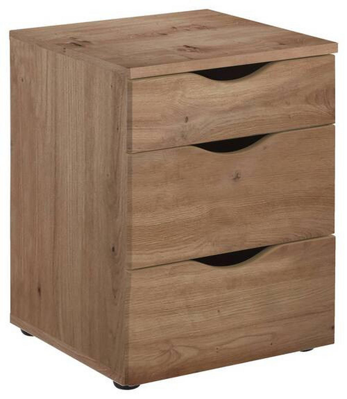 NACHTSCHRANK 40/55/39 cm  - Schwarz/Eiche Artisan, KONVENTIONELL, Holzwerkstoff/Kunststoff (40/55/39cm) - Boxxx
