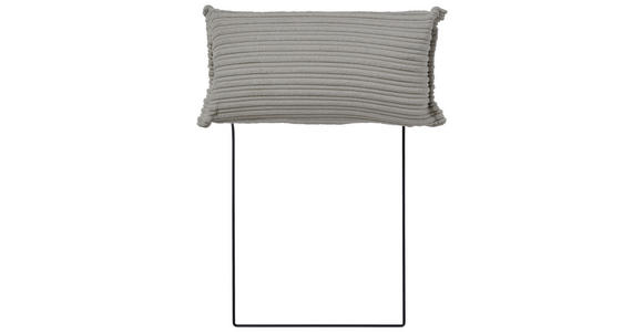 KOPFSTÜTZE in Cord  - Hellgrau, KONVENTIONELL, Textil (50/25/15cm) - Carryhome