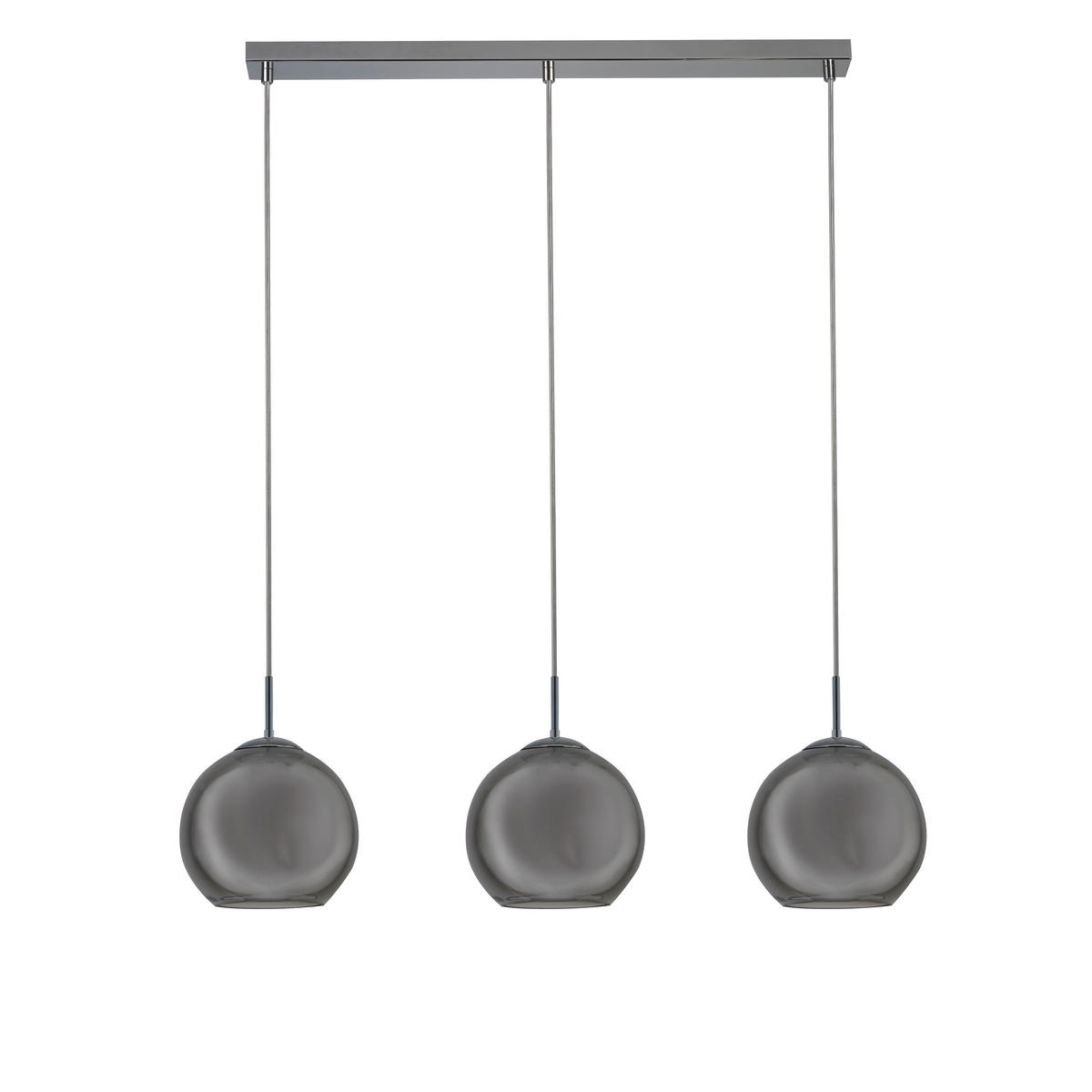 HÄNGLAMPA Balls 86/20/150 cm  - kromfärg, Klassisk, metall/glas (86/20/150cm)
