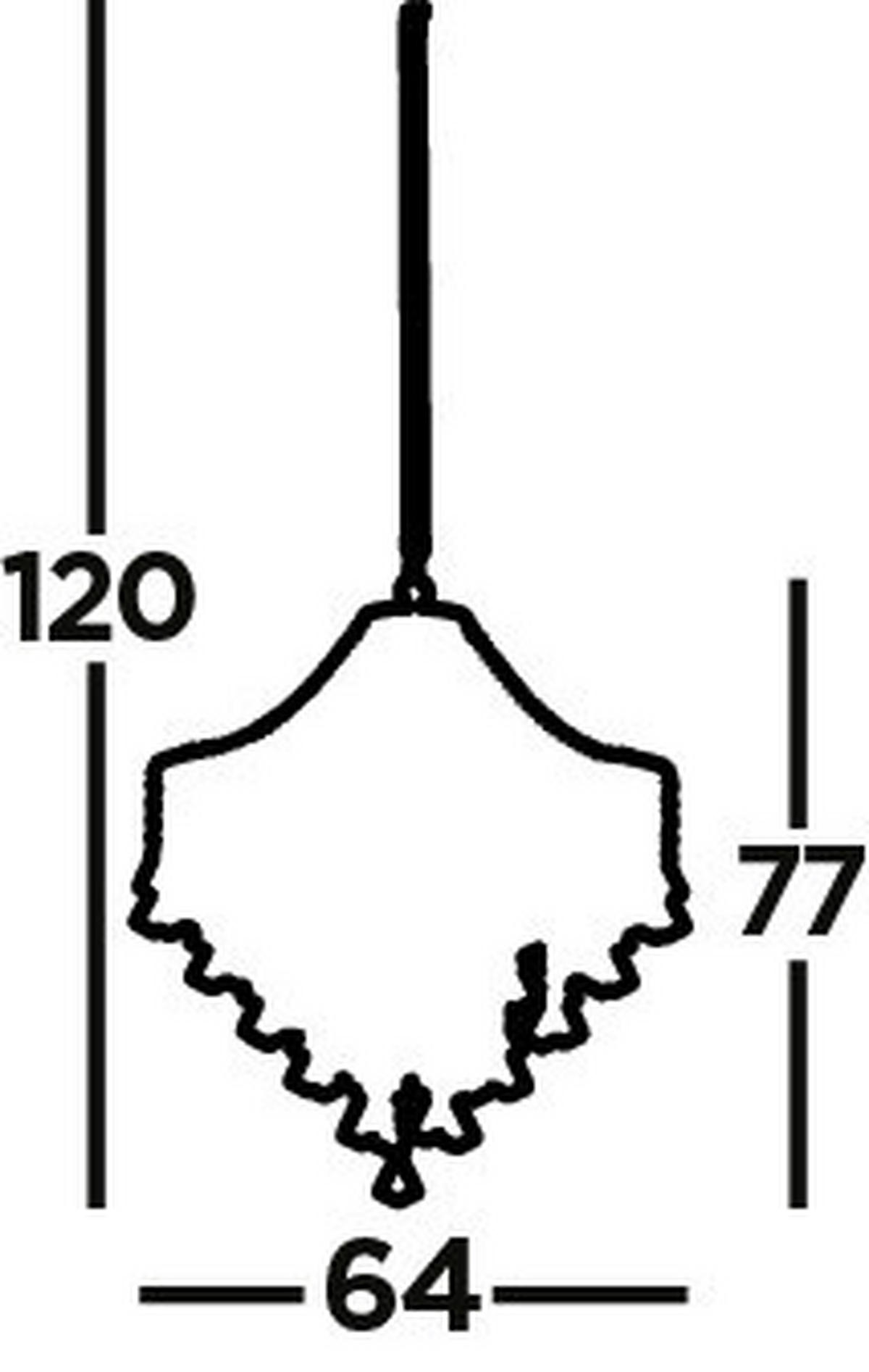 VISEČA SVETILKA  Dorchester      64/120 cm      E14 - barve kroma, Konvencionalno, kovina/steklo (64/120cm)