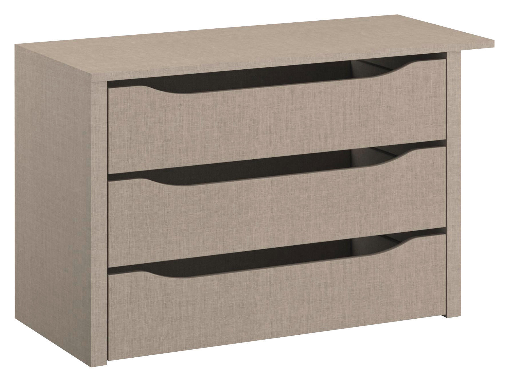 SCHUBKASTENEINSATZ 88/57/45 cm Grau  - Grau, Holzwerkstoff (88/57/45cm) - Carryhome