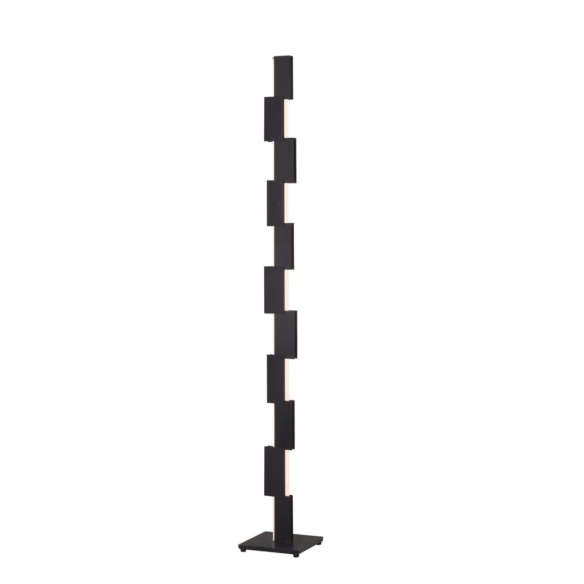 LED-STEHLEUCHTE Creo 22/160/22 cm  - Schwarz/Weiß, Design, Kunststoff/Metall (22/160/22cm) - Grossmann
